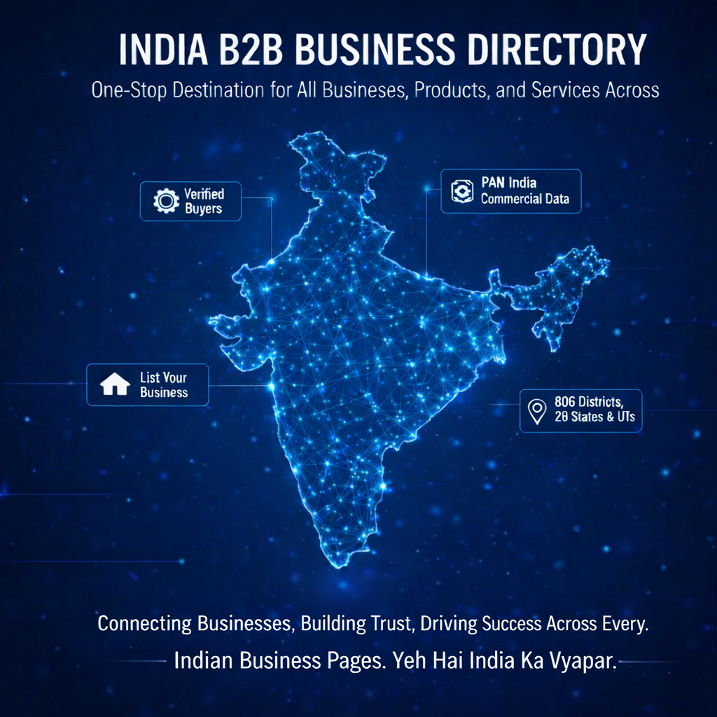 India B2B Business Search Engine covering 806 districts, 28 states and 8 union territories